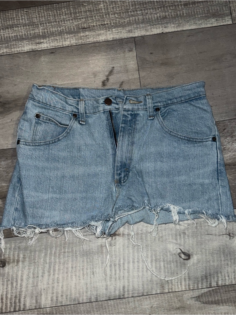 Wrangler Light Blue Denim Jeans with Copper Button